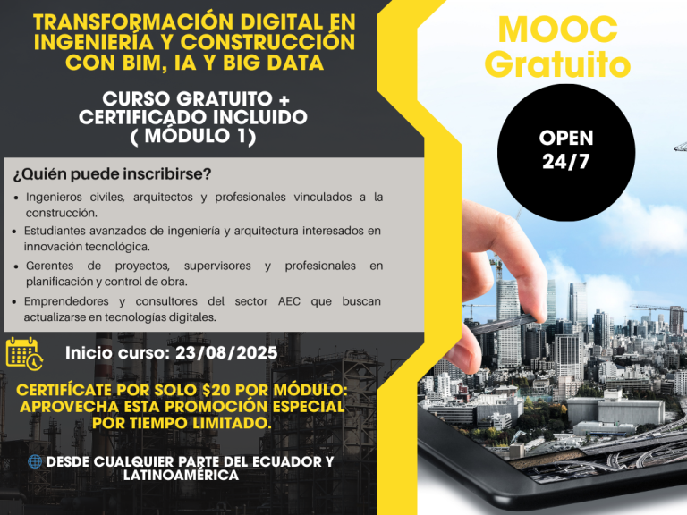 TRANSFORMACIÓN DIGITAL EN INGENIERÍA Y CONSTRUCCIÓN CON BIM, IA Y BIG DATA